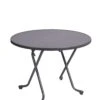 Alco Steel Folding Heavy Duty Table 100cm Diameter Graphite R18GCG -Camping Haven Shop 0008 r18gcg scaled 1