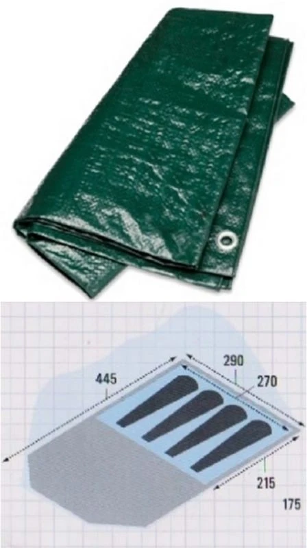 Gelert Stratus Tunnel 4 DLX Footprint Groundsheet Shaped To Fit 290 X 442cms 3 Gelert Stratus Tunnel 4 DLX Footprint Groundsheet Shaped To Fit 290 X 442cms