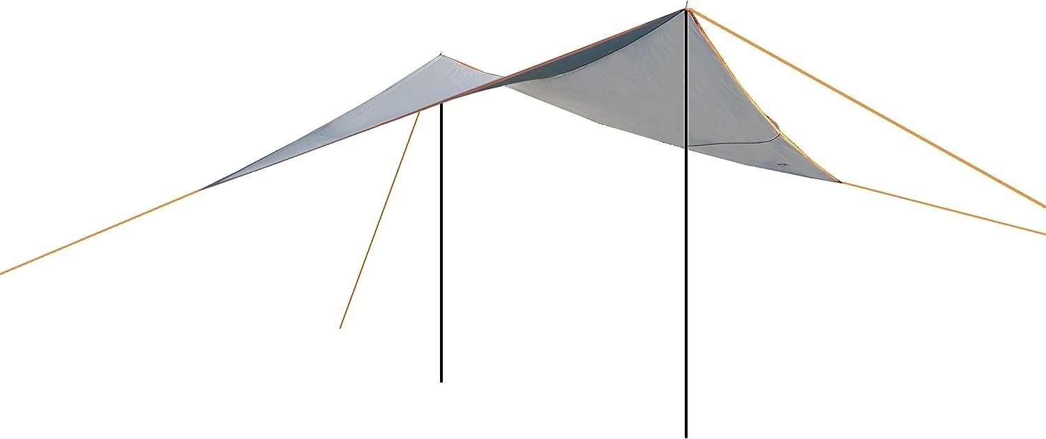 Portal Outdoor Orange/Silver Mesa Tarp Awning 3.5mx3.5m PT-TN-MESA-OR 5 Portal Outdoor Orange/Silver Mesa Tarp Awning 3.5mx3.5m PT-TN-MESA-OR - Image 3