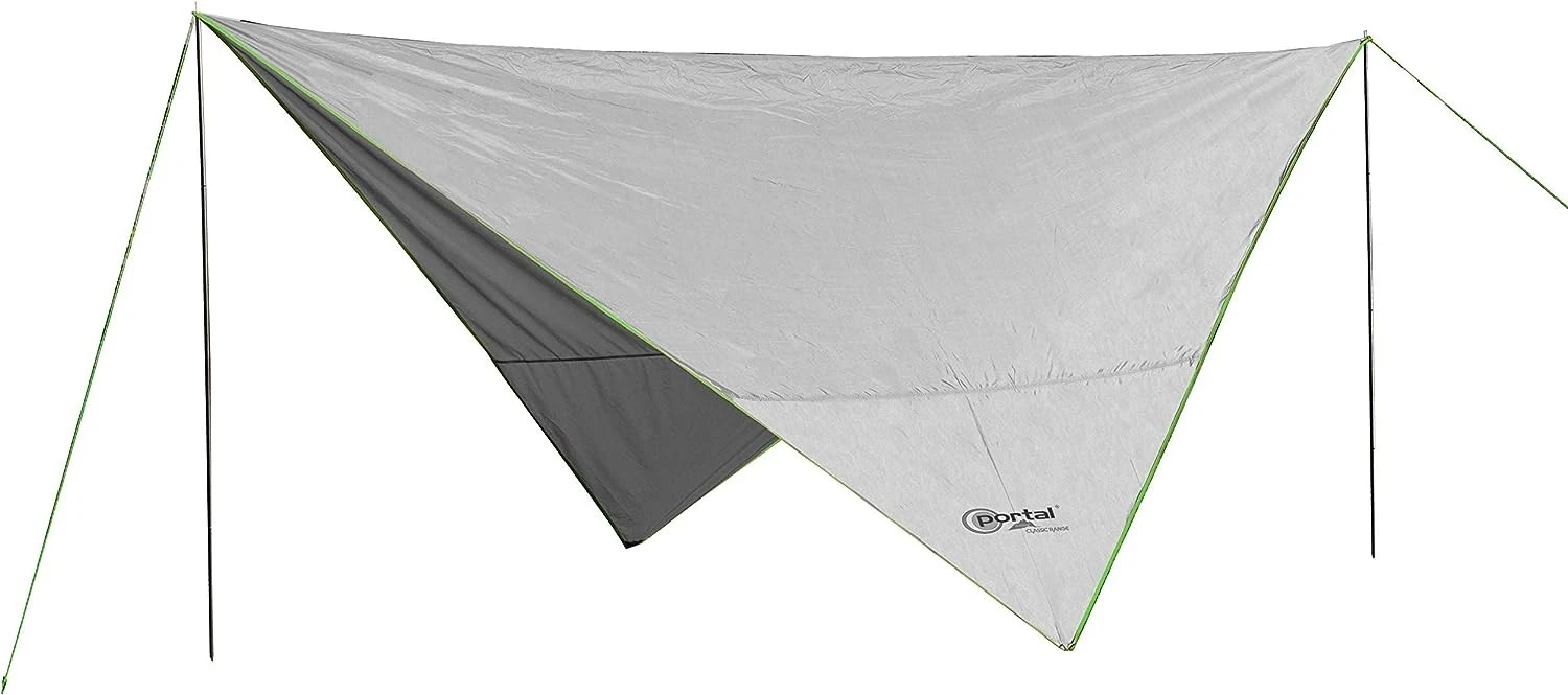 Portal Outdoor Green/Silver Mesa Tarp Awning 3.5mx3.5m PT-TN-MESA-GN 6 Portal Outdoor Green/Silver Mesa Tarp Awning 3.5mx3.5m PT-TN-MESA-GN - Image 4