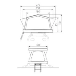 Dometic TRT 140 AIR Inflatable Rooftop Tent 9120002118 14 Dometic TRT 140 AIR Inflatable Rooftop Tent 9120002118 -Camping Haven Shop dometic trt140 air 9120002118 94283 11 1
