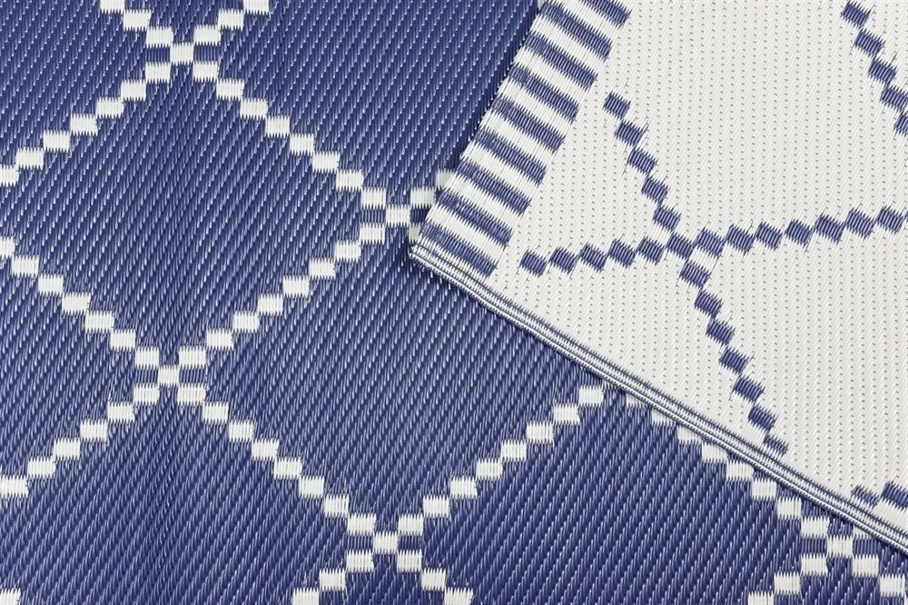 Leisurewize Piazza Outdoor Rug (Navy/Cream) - 120cm X 180cm (Medium)GW370 4 Leisurewize Piazza Outdoor Rug (Navy/Cream) - 120cm X 180cm (Medium)GW370 - Image 2