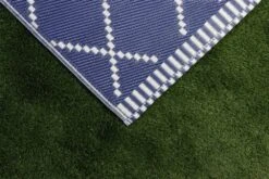 Leisurewize Piazza Outdoor Rug (Navy/Cream) - 150cm X 250cm Large GW371 8 Leisurewize Piazza Outdoor Rug (Navy/Cream) - 150cm X 250cm Large GW371 -Camping Haven Shop gwrug2 image 4 of 5 1000x666 1