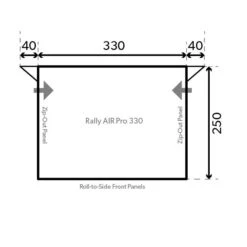 Dometic (Kampa) Rally 330 Pearl Grey AW0003 9120000038 2022 -Camping Haven Shop kampadometicrallyairpro 330fp compressor 1