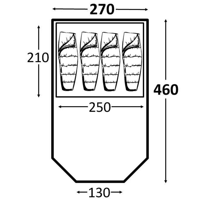 Kampa Mersea 4 CT3321 9120000235 4 Kampa Mersea 4 CT3321 9120000235 - Image 2
