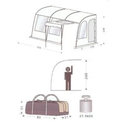 Dometic (Kampa) Rally 390 Pearl Grey AW0004 9120000037 2022 6 Dometic (Kampa) Rally 390 Pearl Grey AW0004 9120000037 2022 -Camping Haven Shop kamparally390prospec1 compressor