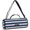 Three Rivers Navy Stripe Picnic Blanket -Camping Haven Shop navigatesummerhousepicnicblanket