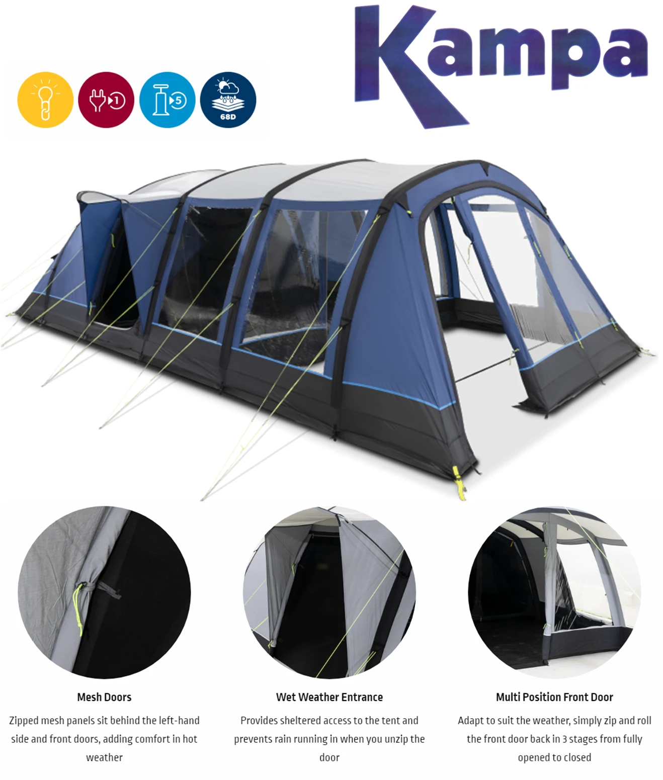 Kampa Croyde 6 AIR 9120001252 3 Kampa Croyde 6 AIR 9120001252