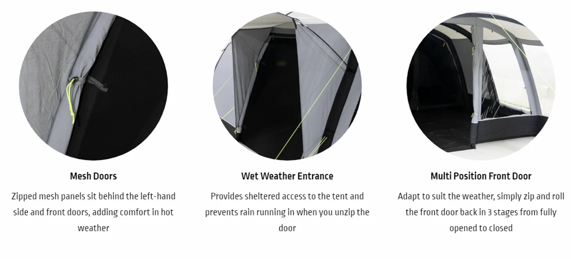 Kampa Croyde 6 AIR POLYCOTTON Tent 9120001250 4 Kampa Croyde 6 AIR POLYCOTTON Tent 9120001250 - Image 2
