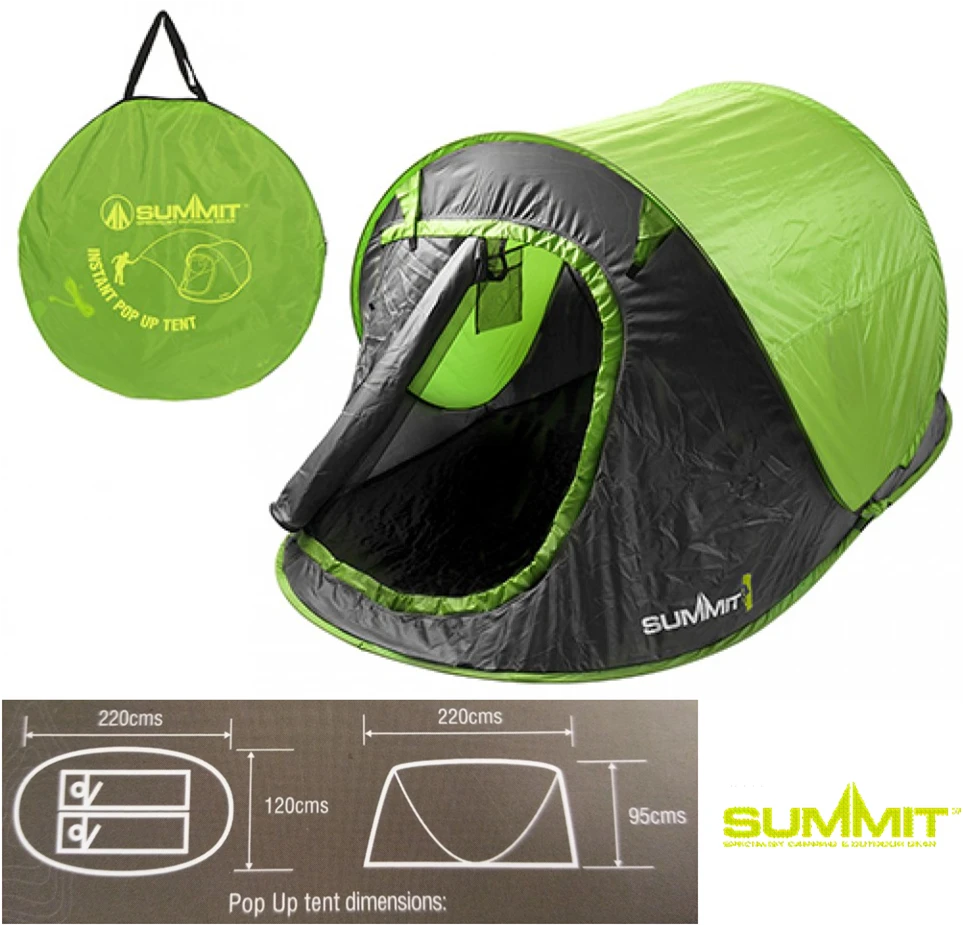 Summit Hydrahalt 2 Pop-up Tent Green 3 Summit Hydrahalt 2 Pop-up Tent Green