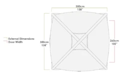 Zempire Aerobase 3 Inflatable Shelter Gazebo 350x350cm ZE-0160350-001 INC 1 WALL 7 Zempire Aerobase 3 Inflatable Shelter Gazebo 350x350cm ZE-0160350-001 INC 1 WALL -Camping Haven Shop s l1600 4 15