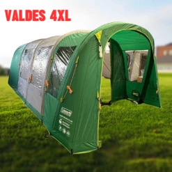 Coleman Valdes Deluxe 4xl Air Open Fronted Blackout Tent Package With Carpet And Groundsheet 2000037563 9 Coleman Valdes Deluxe 4xl Air Open Fronted Blackout Tent Package With Carpet And Groundsheet 2000037563 -Camping Haven Shop valdes 4xl right side 1